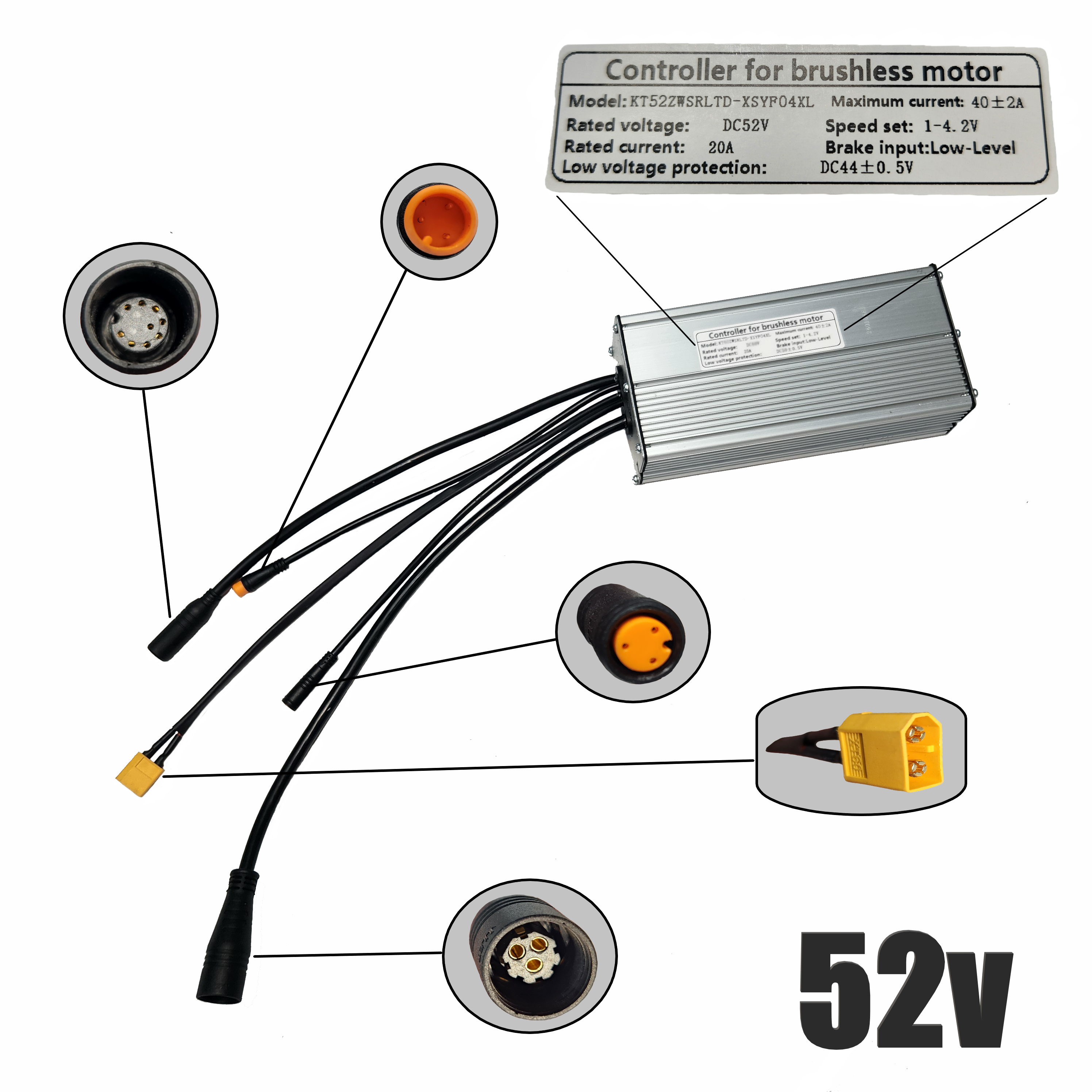 52V KT Controller 40amp Max Current