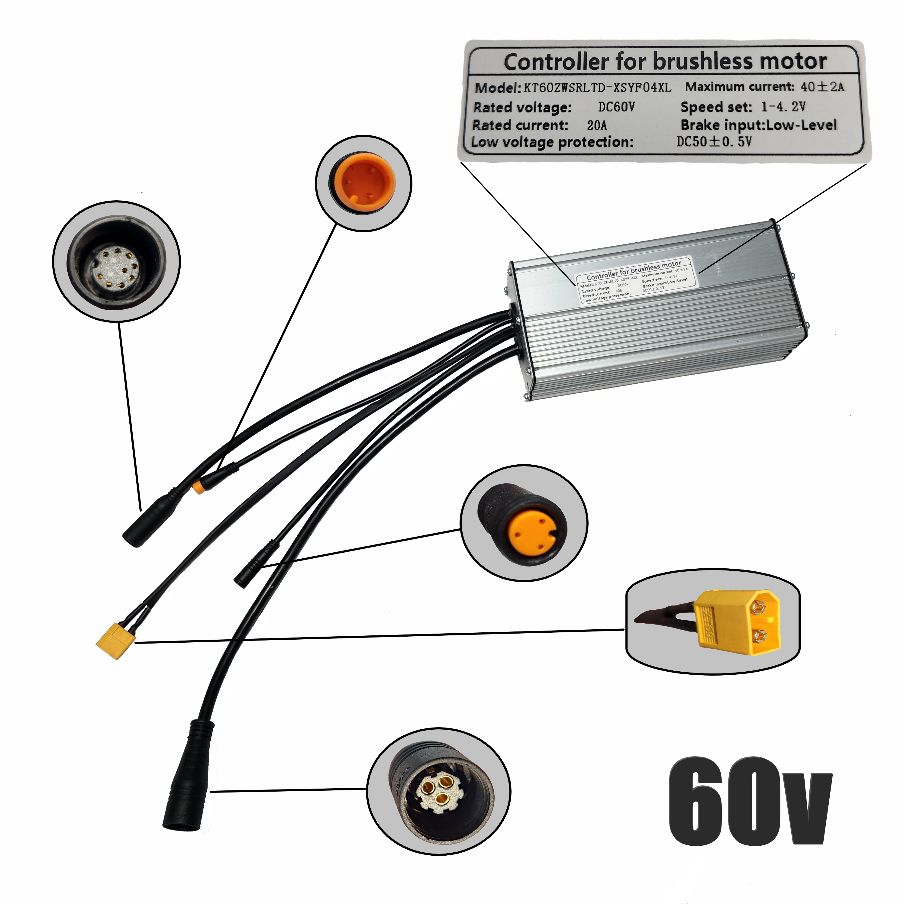 60V KT Controller 40amp Max Current